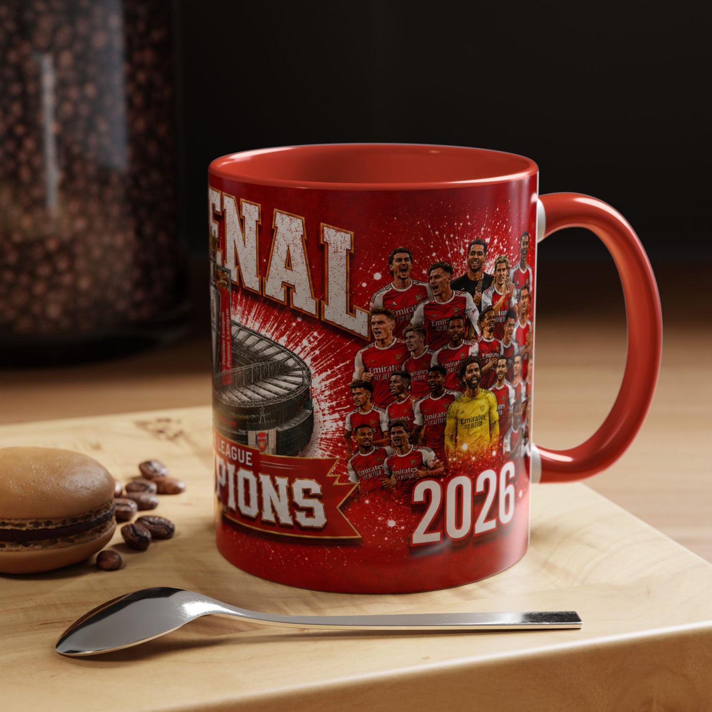 Arsenal Champions 2026 Accent Coffee Mug (NEW)