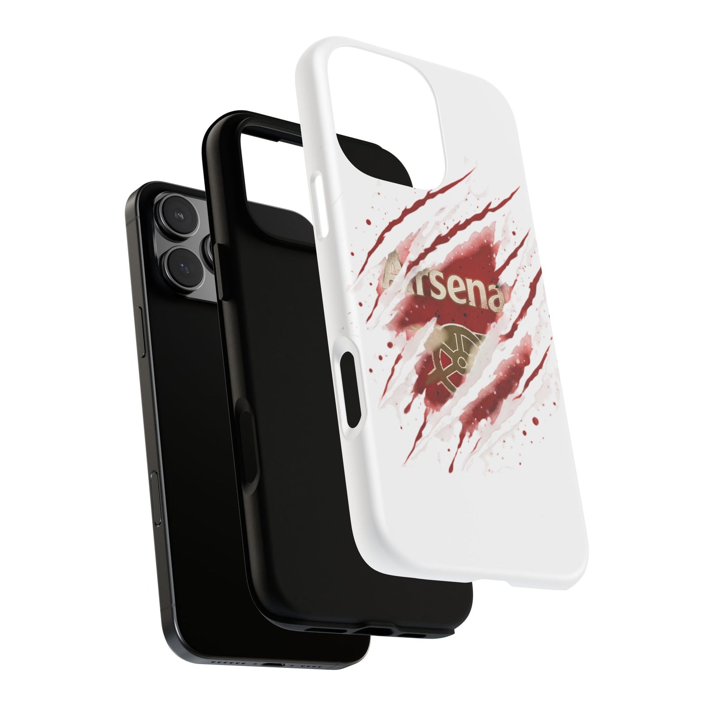Arsenal Inspired Ripped Claw Phone Case — Football Fan Protective Cover