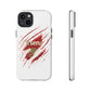 Arsenal Inspired Ripped Claw Phone Case — Football Fan Protective Cover