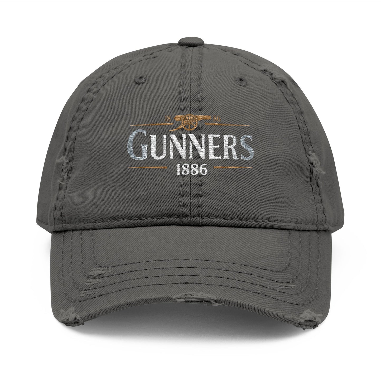 Embroidered "Gunners 1886" Distressed Dad Hat