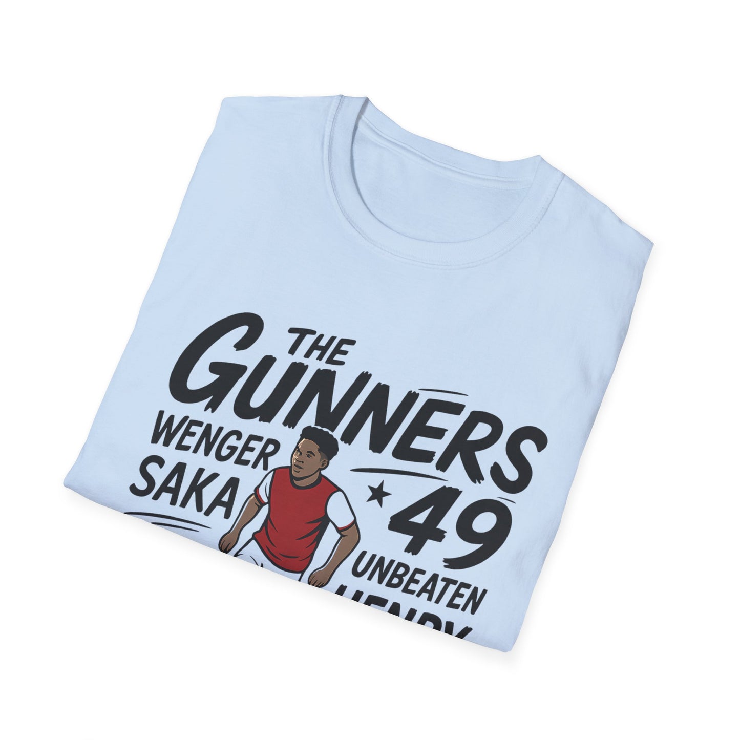 The Gunners Arsenal T-Shirt — Arsenal Legends Shirt (Wenger, Henry, Bergkamp, Saka)