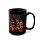 Arsenal Champions Football Team Black Mug — Arsenal Players Trophy Design (11oz/15oz)