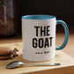 The GOAT Dad Accent Coffee Mug — 11/15oz Black-Handle Gift