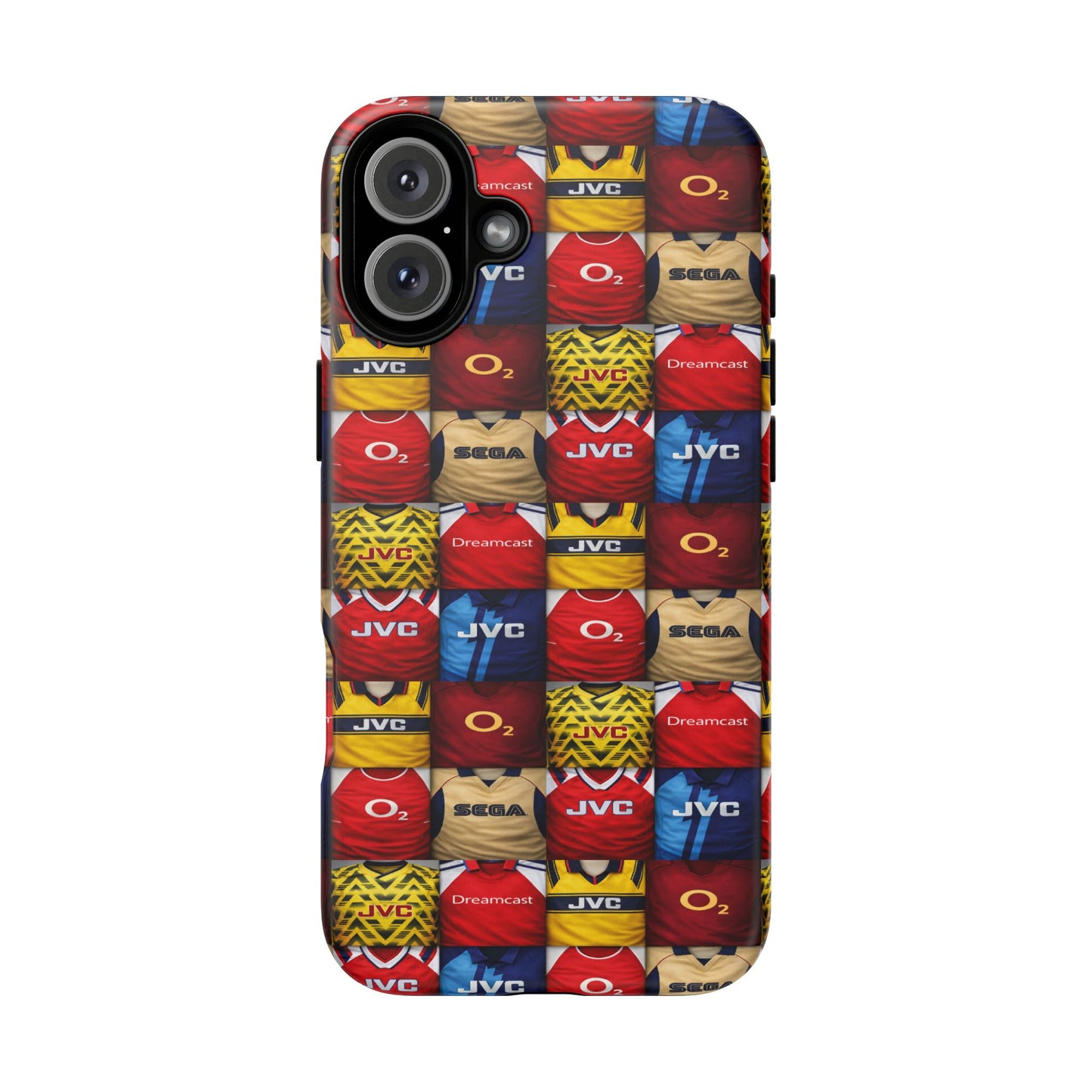 Retro Arsenal Football Shirt Mosaic Tough Phone Case