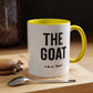 The GOAT Dad Accent Coffee Mug — 11/15oz Black-Handle Gift