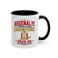 Arsenal FC Champions 2025-26 Accent Coffee Mug