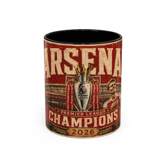 Arsenal 2026 Premier League Champions Retro Style Coffee Mug (NEW)