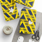 Arsenal Bruised Banana Gift Wrap — Modern Geometric Wrapping Paper