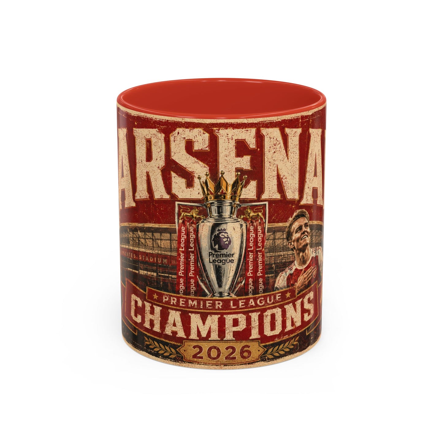 Arsenal 2026 Premier League Champions Retro Style Coffee Mug (NEW)