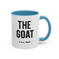 The GOAT Dad Accent Coffee Mug — 11/15oz Black-Handle Gift