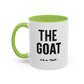 The GOAT Dad Accent Coffee Mug — 11/15oz Black-Handle Gift
