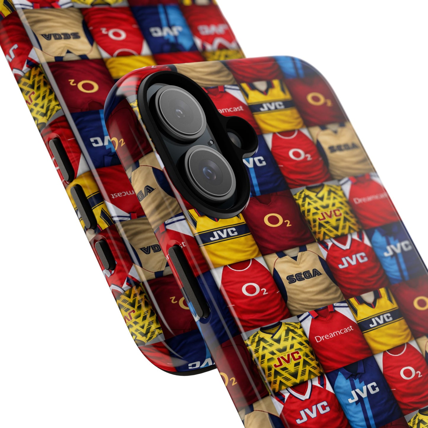 Retro Arsenal Football Shirt Mosaic Tough Phone Case