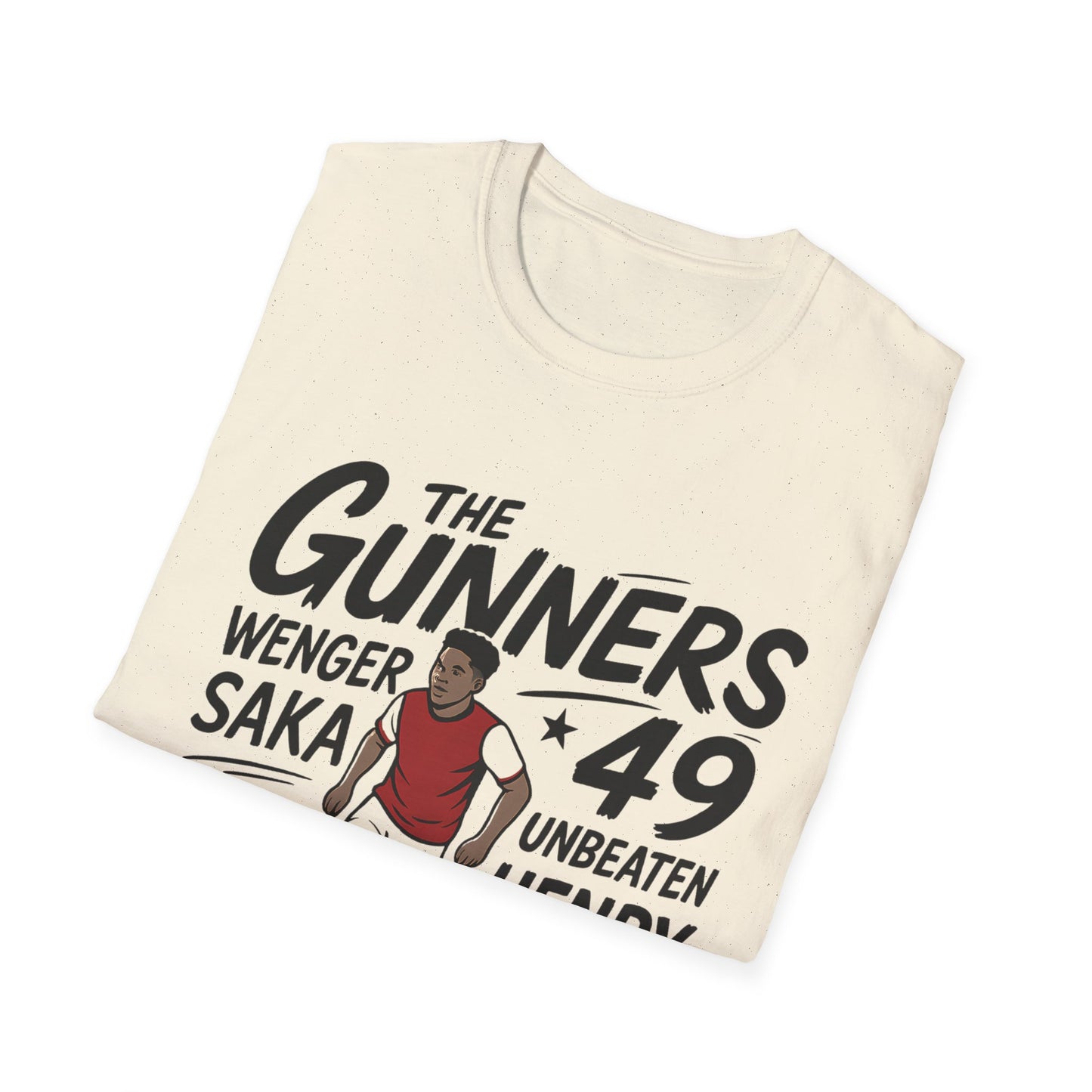 The Gunners Arsenal T-Shirt — Arsenal Legends Shirt (Wenger, Henry, Bergkamp, Saka)