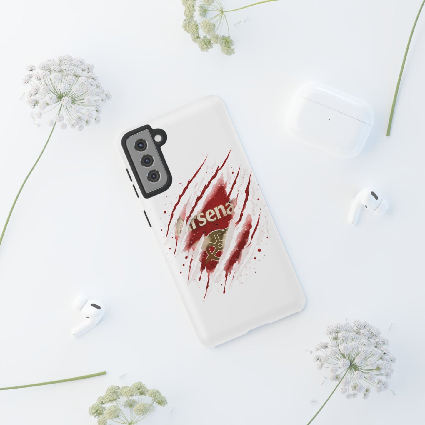 Arsenal Inspired Ripped Claw Phone Case — Football Fan Protective Cover