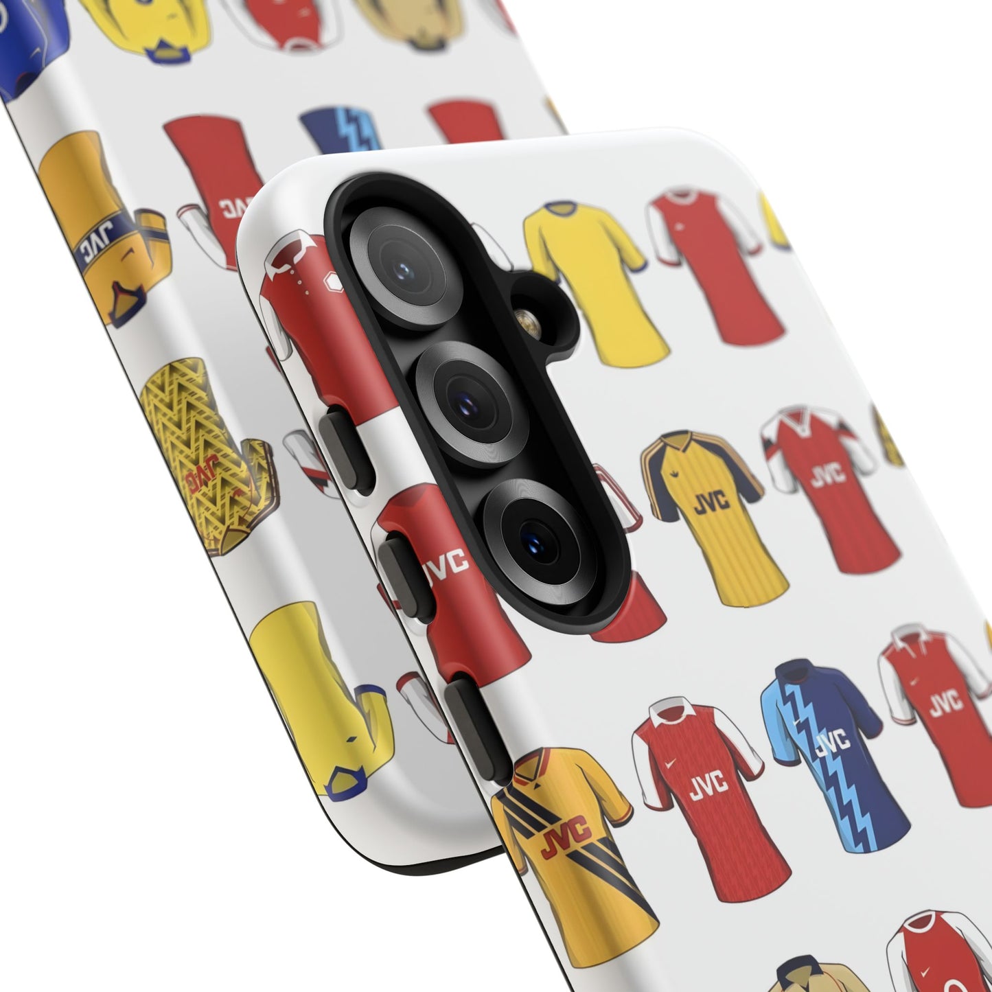 Arsenal Football Jersey Pattern Phone Case – Vintage Kit Collage Tough Cases