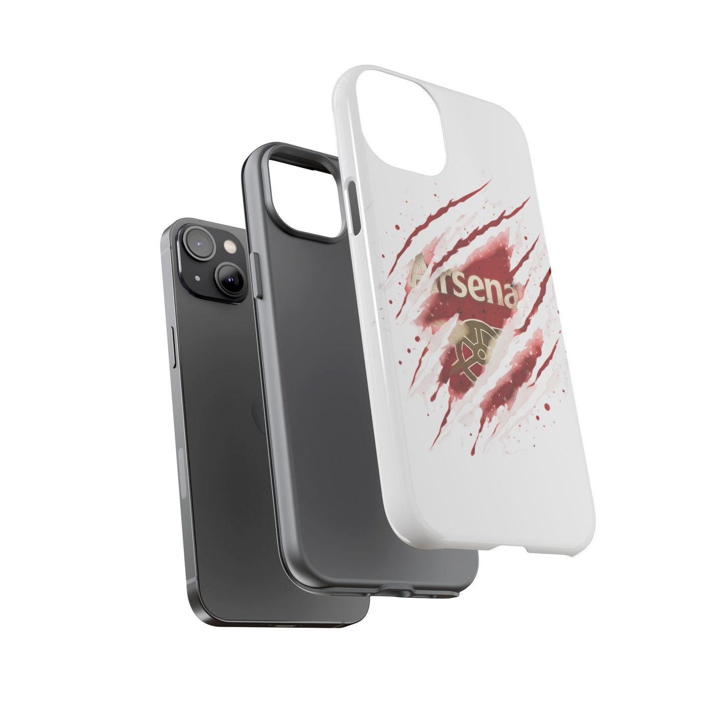 Arsenal Inspired Ripped Claw Phone Case — Football Fan Protective Cover