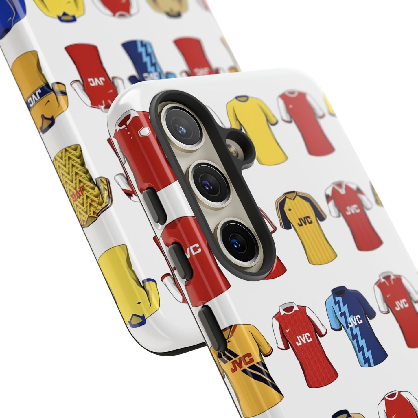 Arsenal Football Jersey Pattern Phone Case – Vintage Kit Collage Tough Cases
