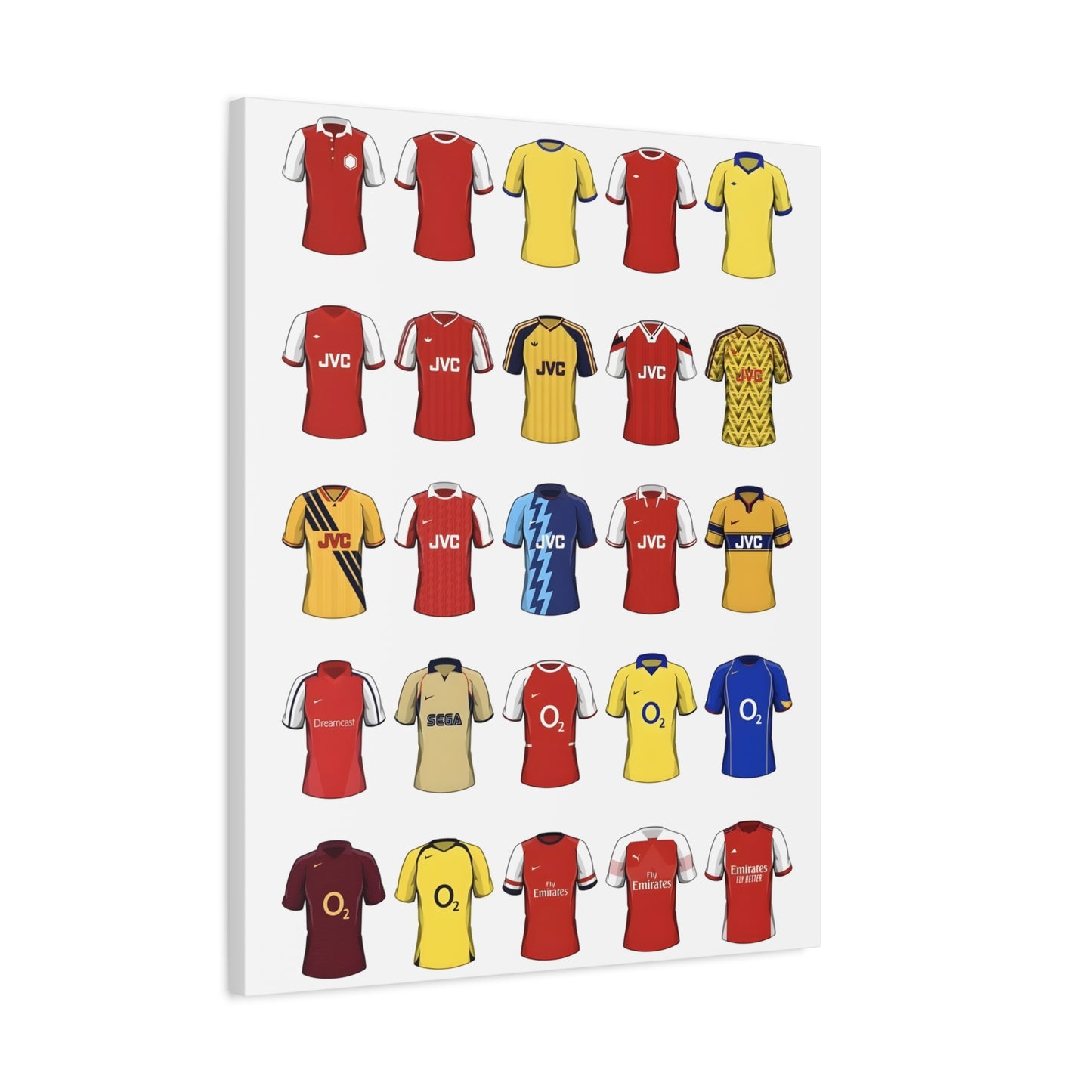 Football Kit Poster — Vintage Soccer Jersey Canvas Print