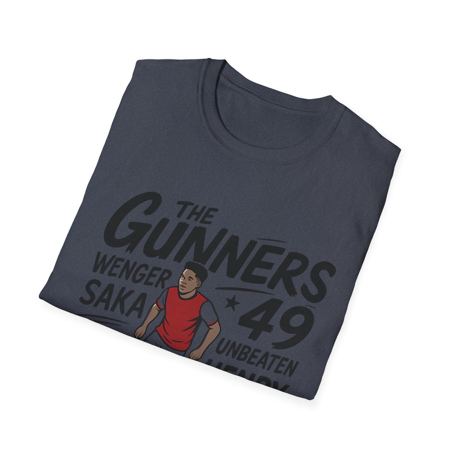 The Gunners Arsenal T-Shirt — Arsenal Legends Shirt (Wenger, Henry, Bergkamp, Saka)