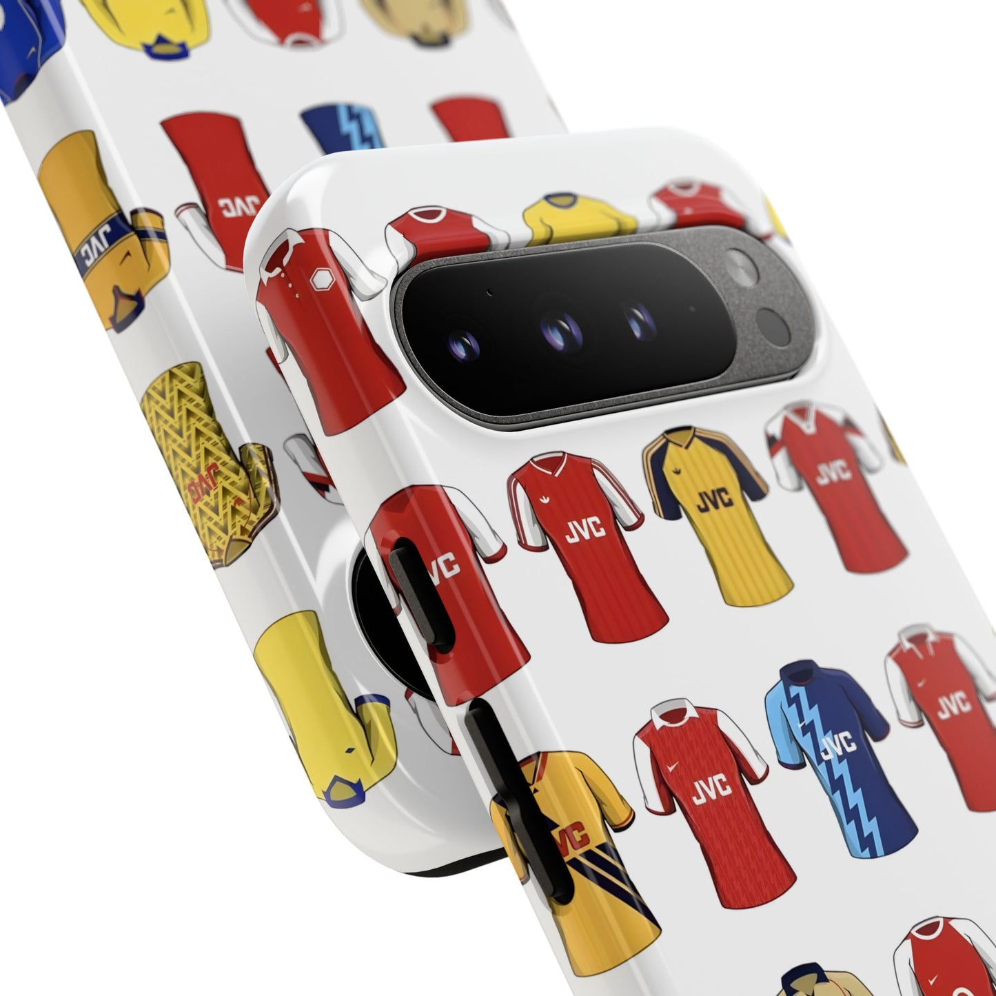 Arsenal Football Jersey Pattern Phone Case – Vintage Kit Collage Tough Cases