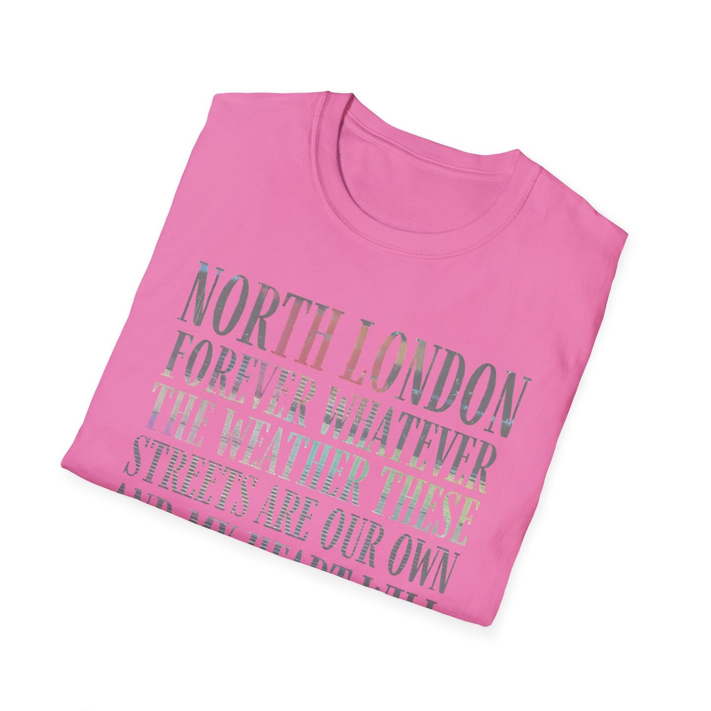 North London Typography T-Shirt — Pastel Lyrics Tee