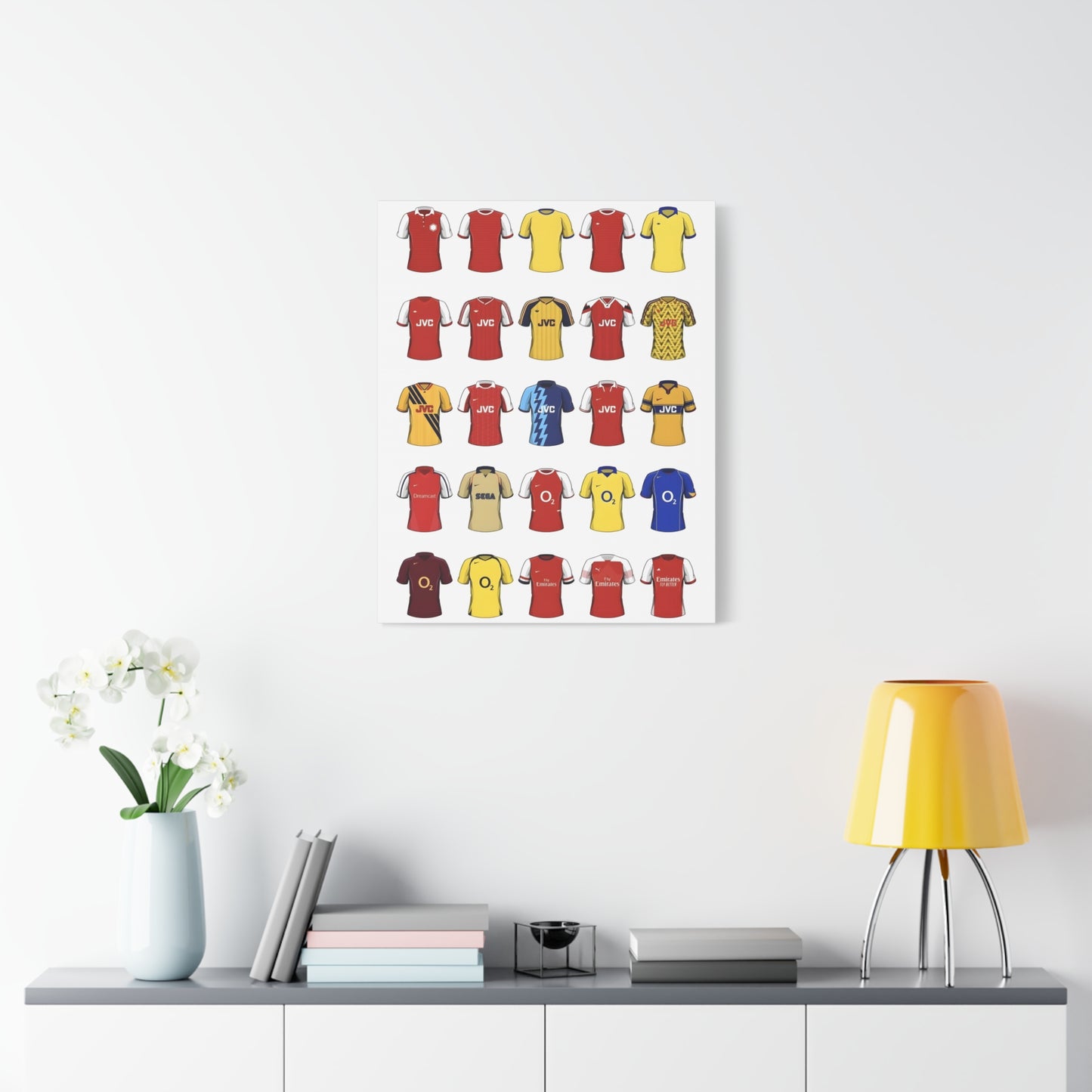 Football Kit Poster — Vintage Soccer Jersey Canvas Print