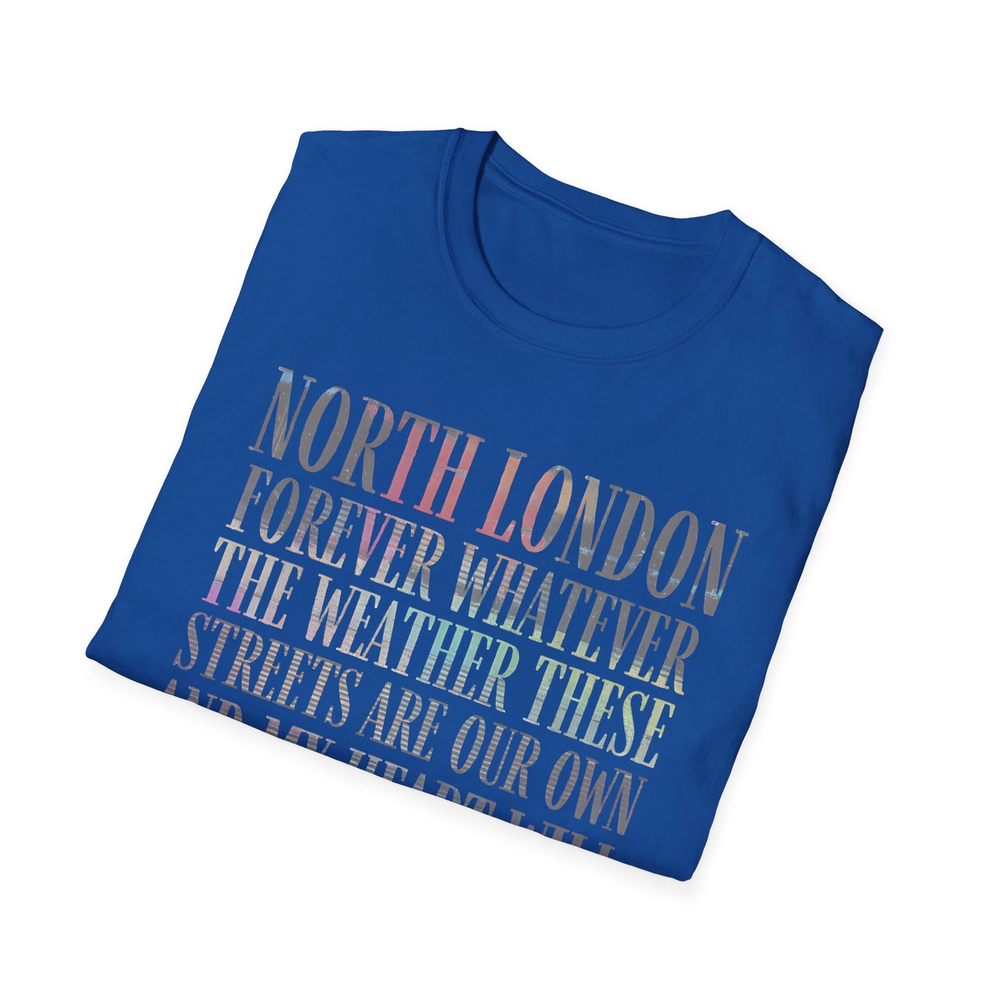 North London Typography T-Shirt — Pastel Lyrics Tee