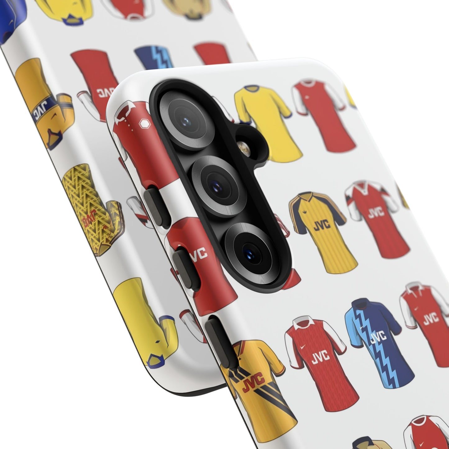 Arsenal Football Jersey Pattern Phone Case – Vintage Kit Collage Tough Cases