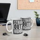 Arsenal Mug — “Straight Outta Highbury” Bold Black & White Typography Coffee Mug