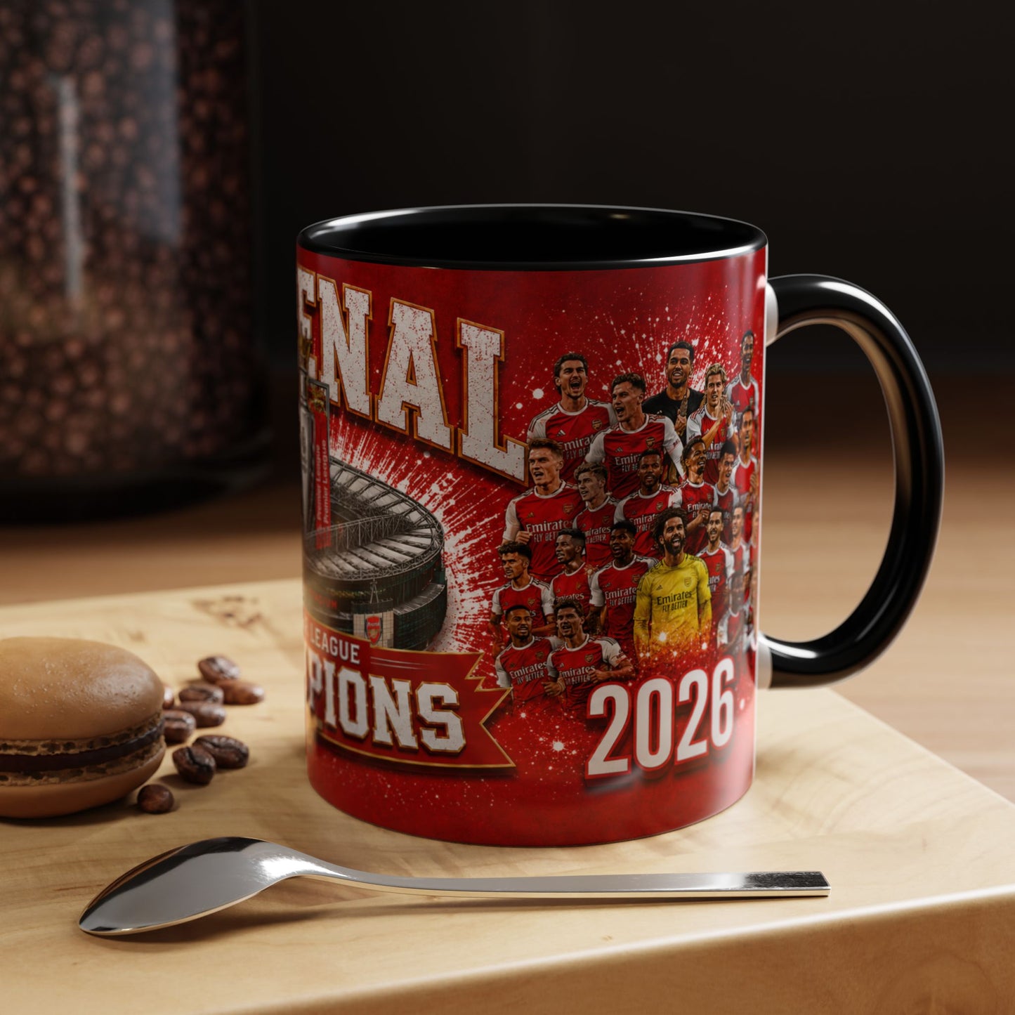 Arsenal Champions 2026 Accent Coffee Mug (NEW)