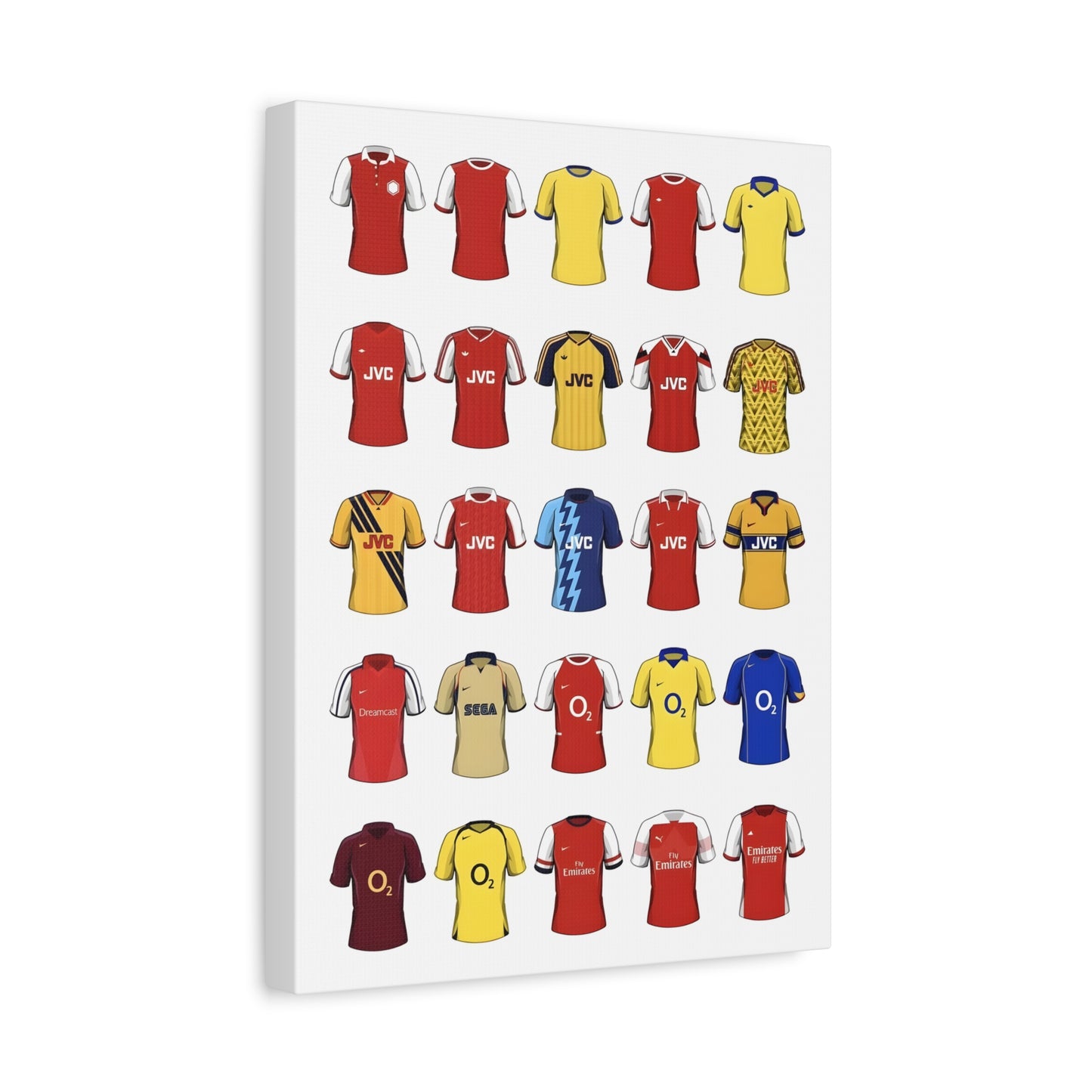 Football Kit Poster — Vintage Soccer Jersey Canvas Print
