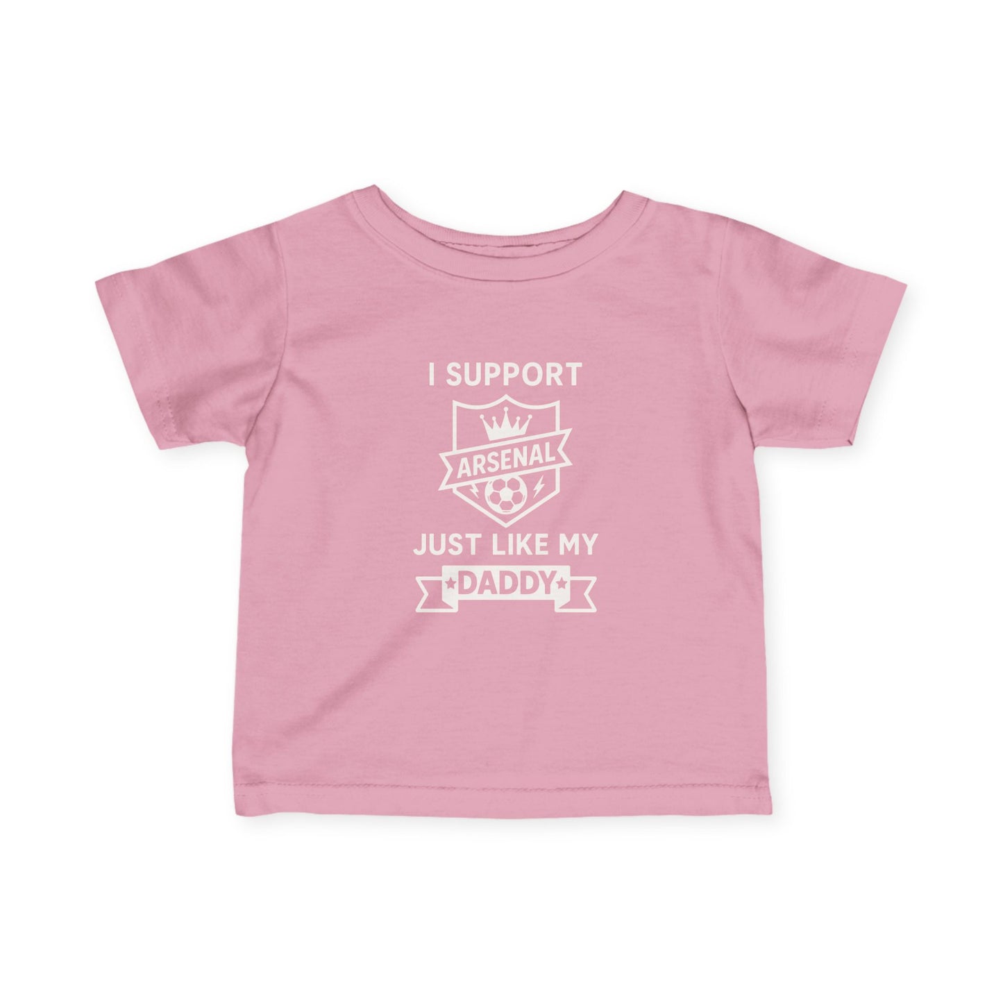 Infant Tee — "I Support My Dad Just Like My Daddy" Cute Baby Shirt for New Dads & Father’s Day