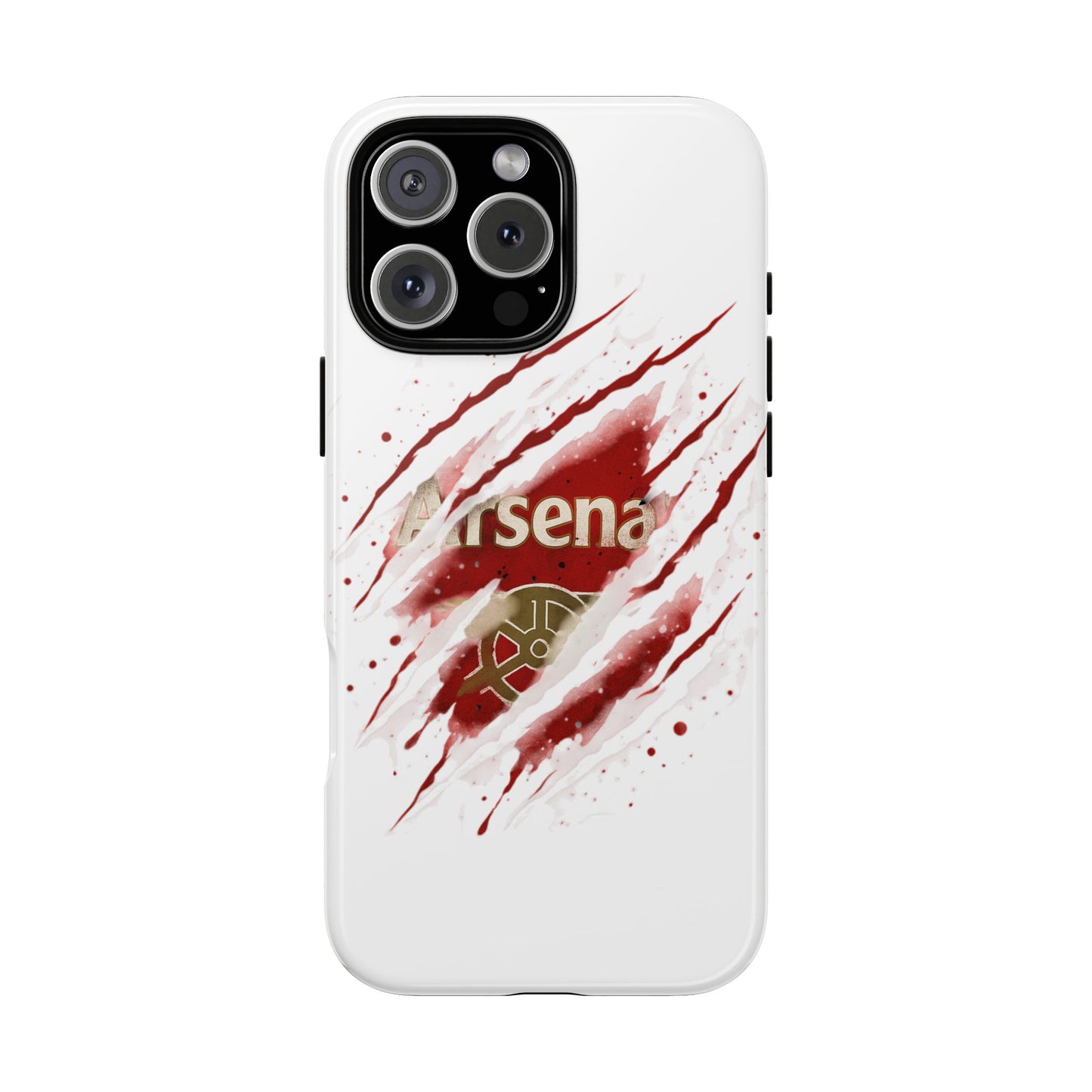 Arsenal Inspired Ripped Claw Phone Case — Football Fan Protective Cover