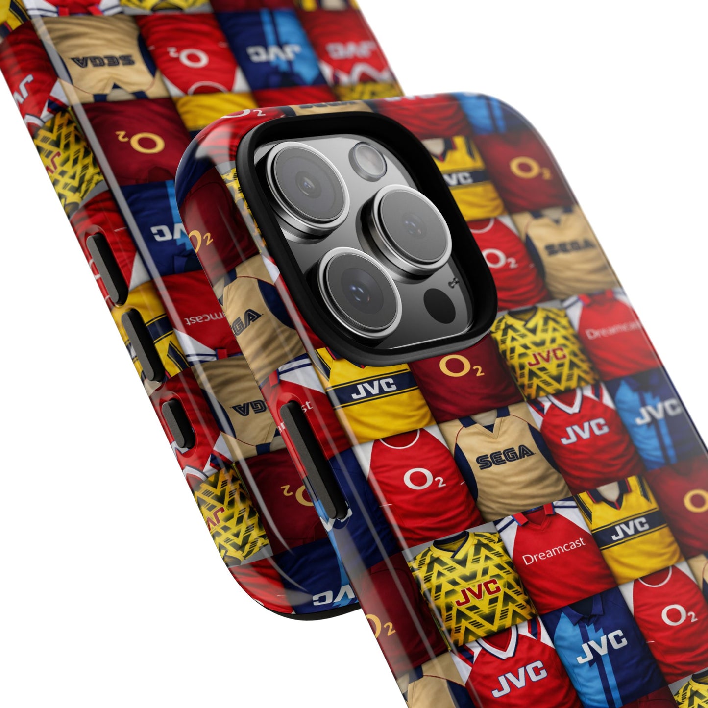 Retro Arsenal Football Shirt Mosaic Tough Phone Case