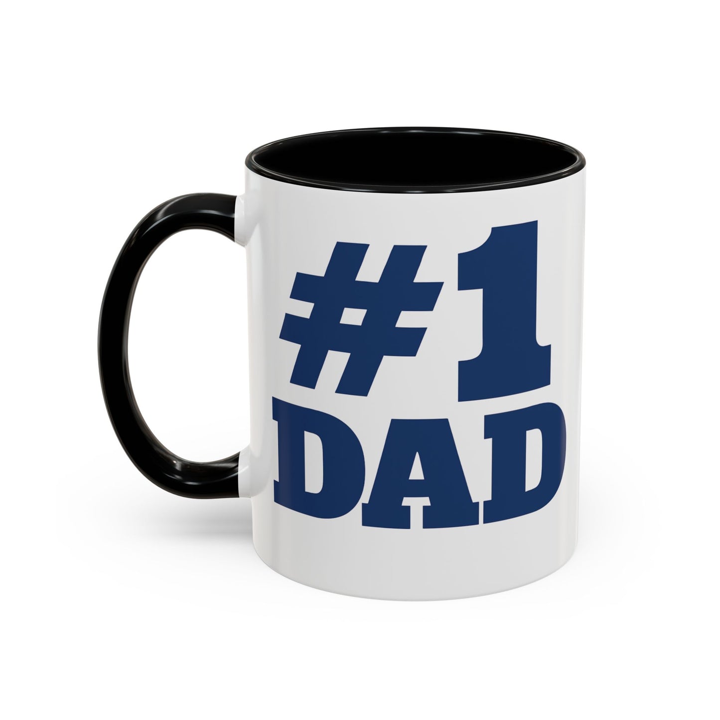 #1 Dad Accent Coffee Mug — Father's Day Gift 11/15oz