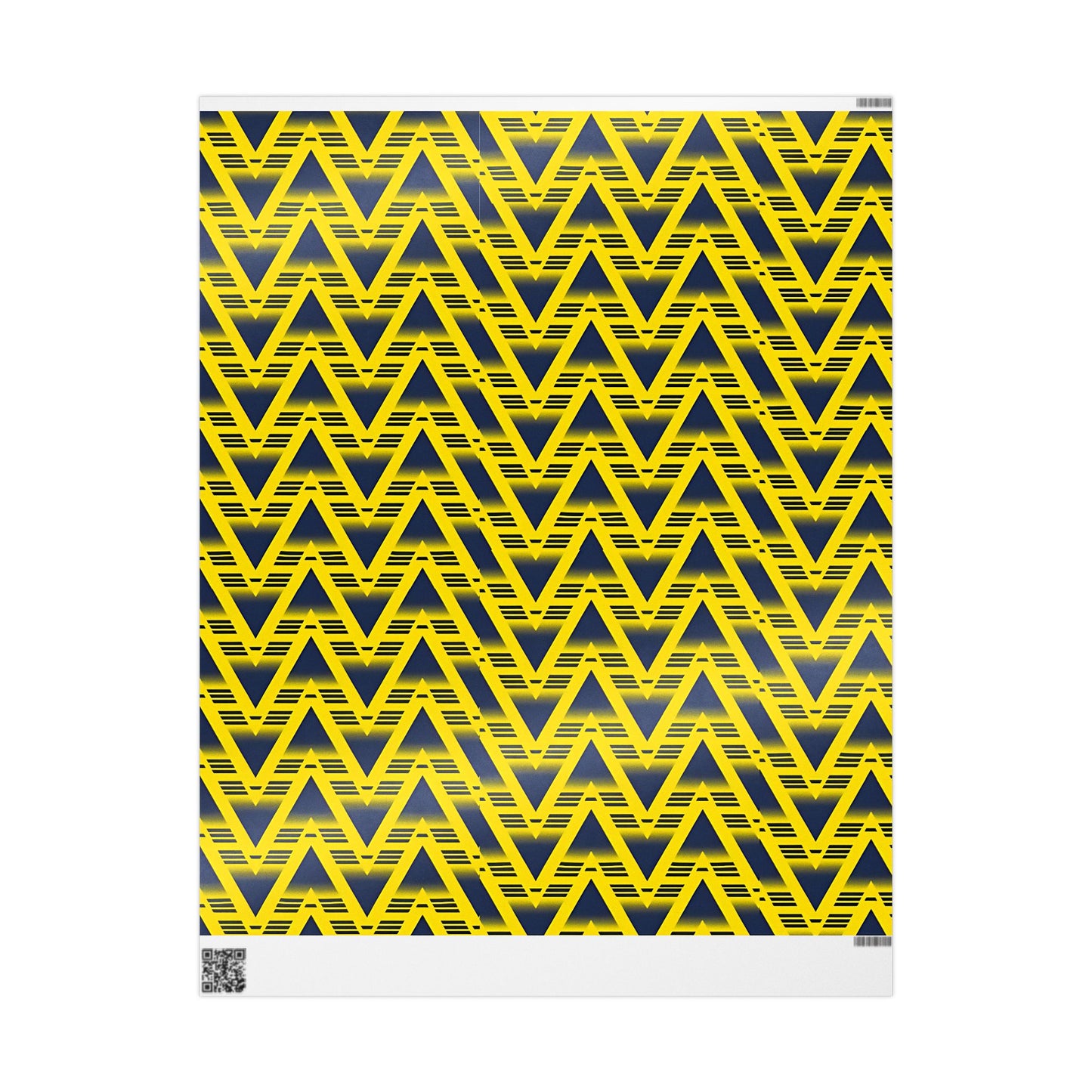 Arsenal Bruised Banana Gift Wrap — Modern Geometric Wrapping Paper