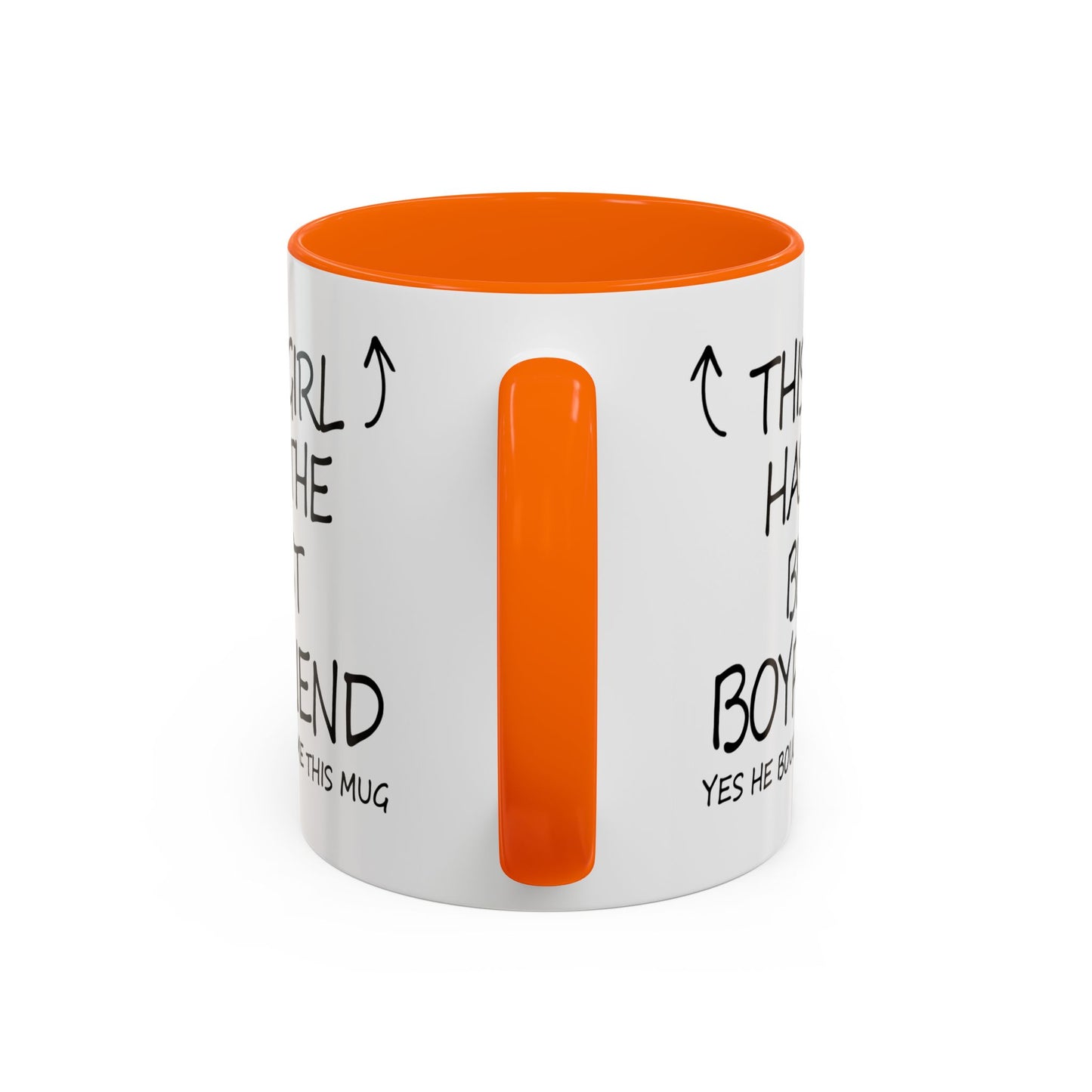 Coffee Mug — "This Girl Has the Best Boyfriend" Accent Ceramic Mug (11/15 oz)