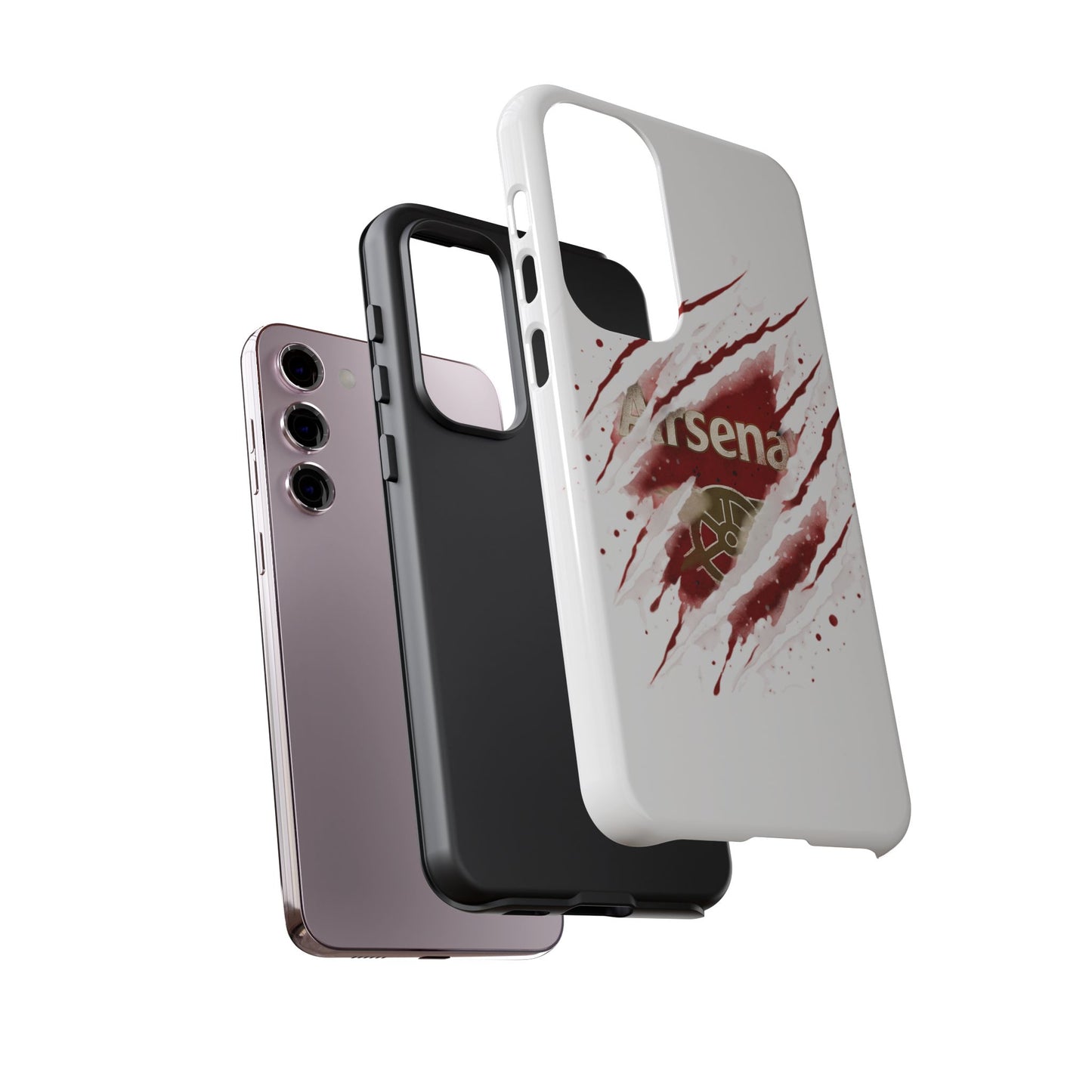 Arsenal Inspired Ripped Claw Phone Case — Football Fan Protective Cover