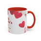 Valentine's Day Coffee Mug — "Still My Favourite Human" Accent Mug