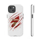 Arsenal Inspired Ripped Claw Phone Case — Football Fan Protective Cover