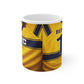 Arsenal Bergkamp Football Jersey Mug — Yellow JVC Classic Team Cup