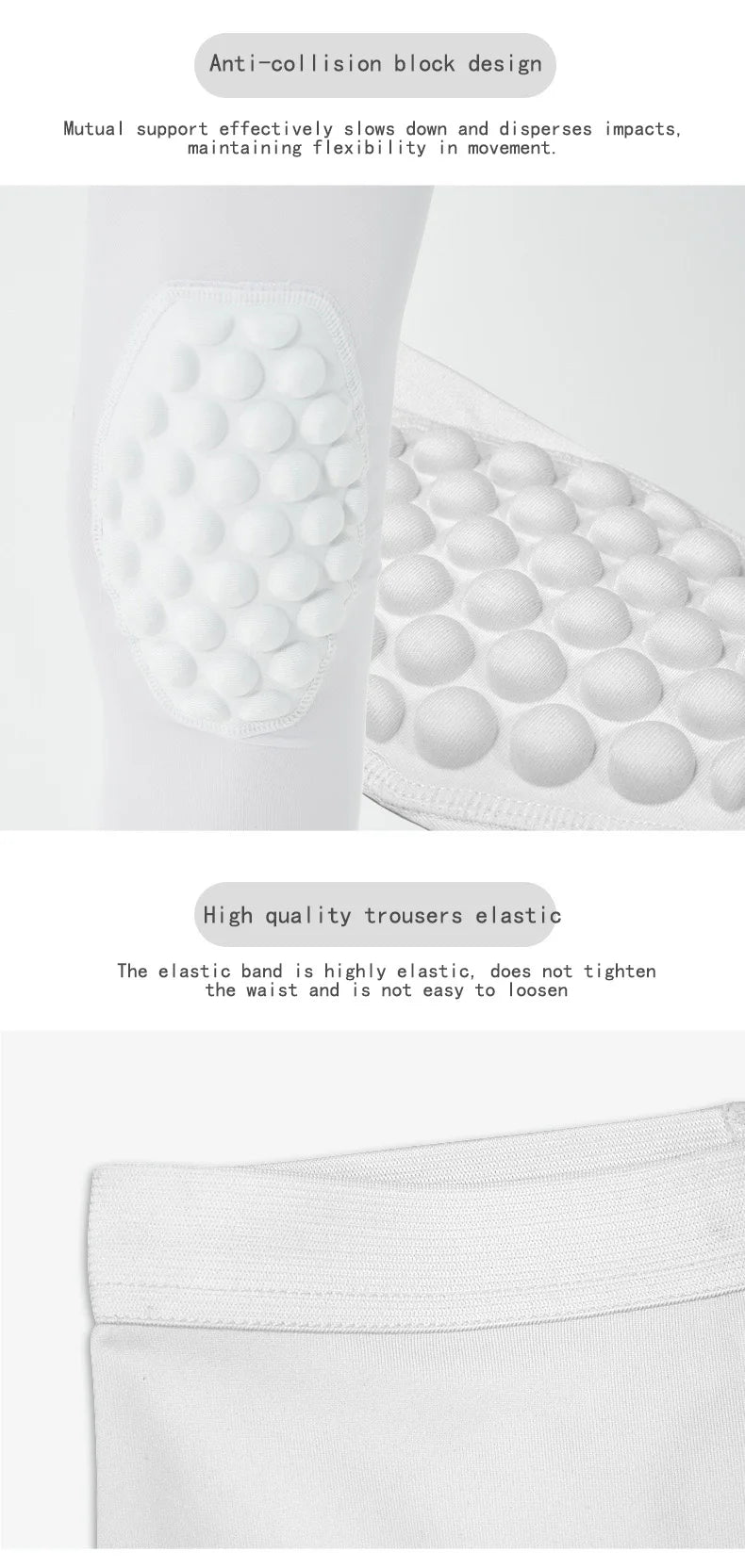 Kids 3/4 Compression Leggings with Knee Protection – Football & Basketball Skins for Junior Training