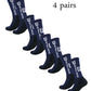 4 Pairs Grip Football Socks – Anti-Slip Performance Socks for Men & Women | Soccer, Gym & Sports Training