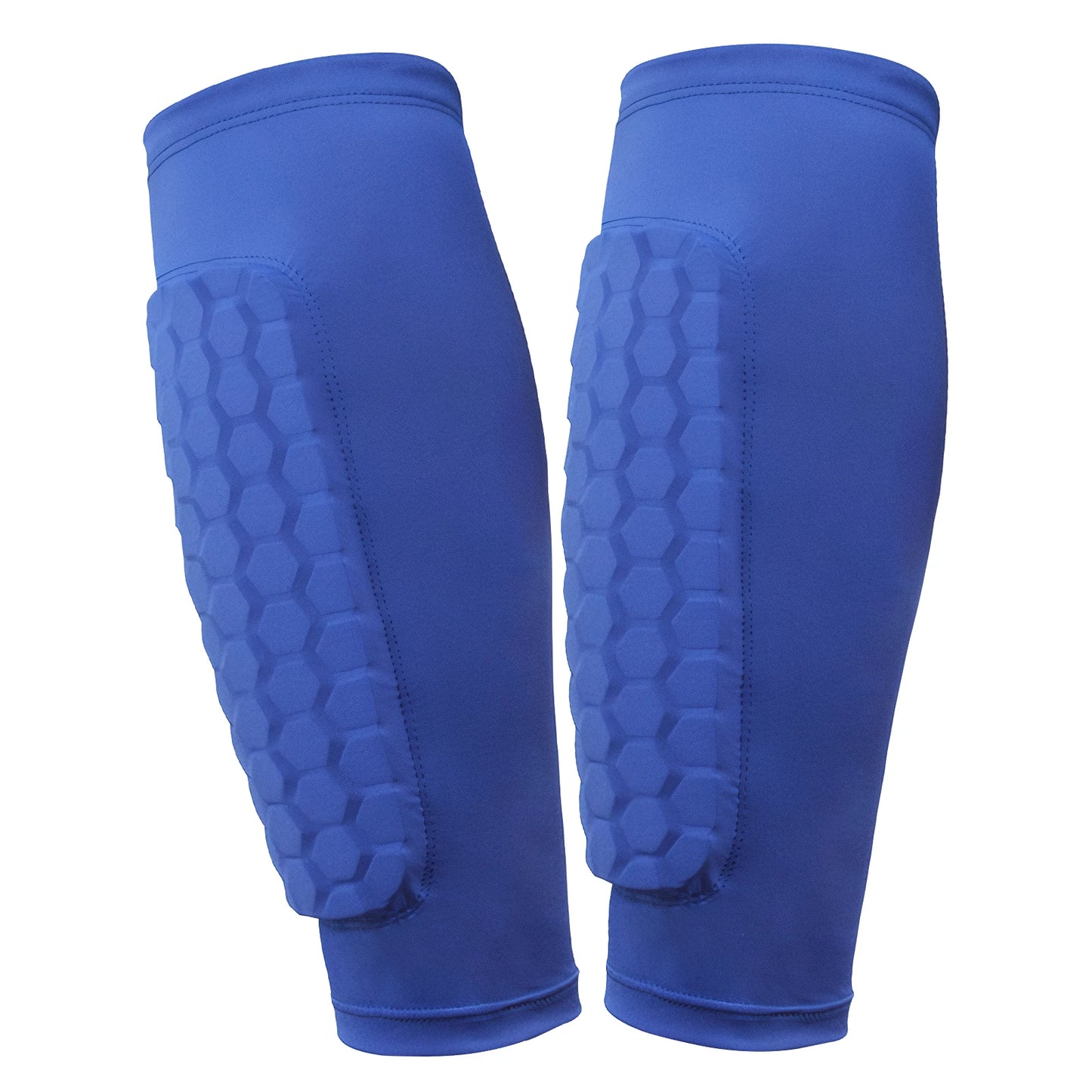 Honeycomb Sleeve Shin Guards – Lightweight Compression Fit Football Protection (Kids & Adults)