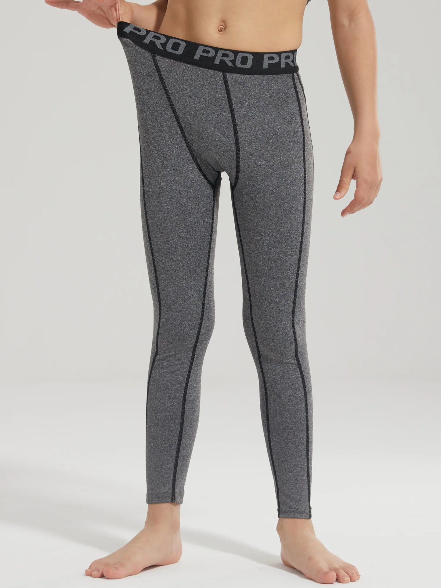 Kids Football Skins Compression Leggings – Youth Base Layer Tights for Training & Cold Weather Sports