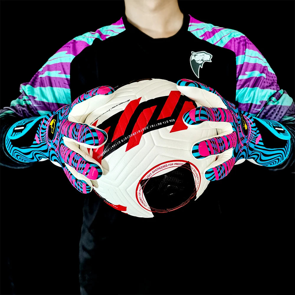 Professional Football Goalkeeper Gloves – Kids & Adults Latex Grip Goalie Gloves for Soccer Training & Match Play