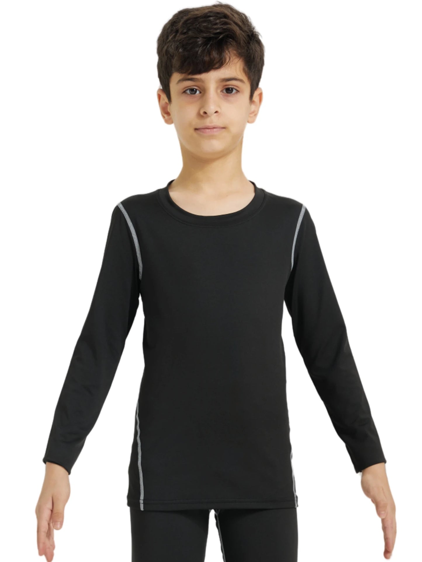Kids Football Skins Compression Top – Long Sleeve Base Layer Shirt for Boys’ Training and Cold Weather Sports
