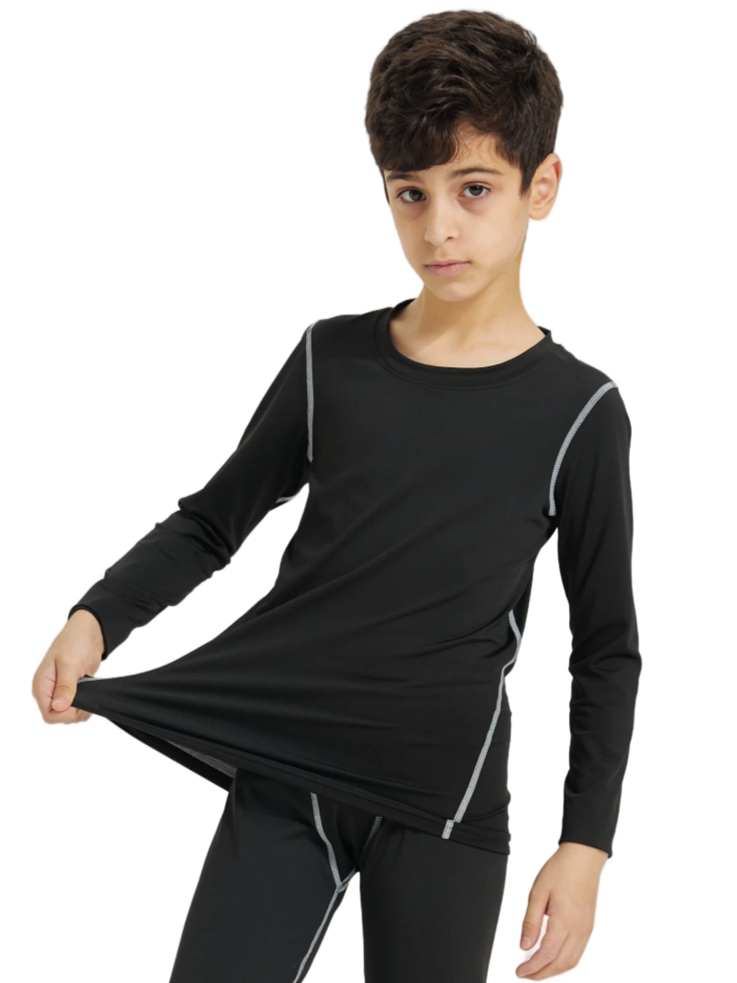 Kids Football Skins Compression Top – Long Sleeve Base Layer Shirt for Boys’ Training and Cold Weather Sports