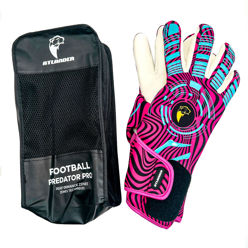 Professional Football Goalkeeper Gloves – Kids & Adults Latex Grip Goalie Gloves for Soccer Training & Match Play