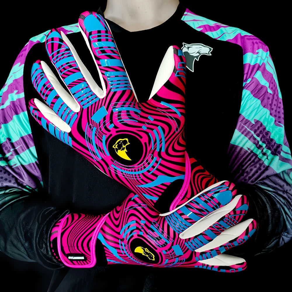 Professional Football Goalkeeper Gloves – Kids & Adults Latex Grip Goalie Gloves for Soccer Training & Match Play